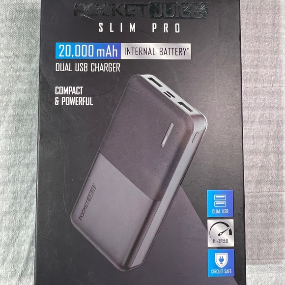 Izumi Other Pocket Juice Slim Pro Dual Usb Charger 2000mah Battery
